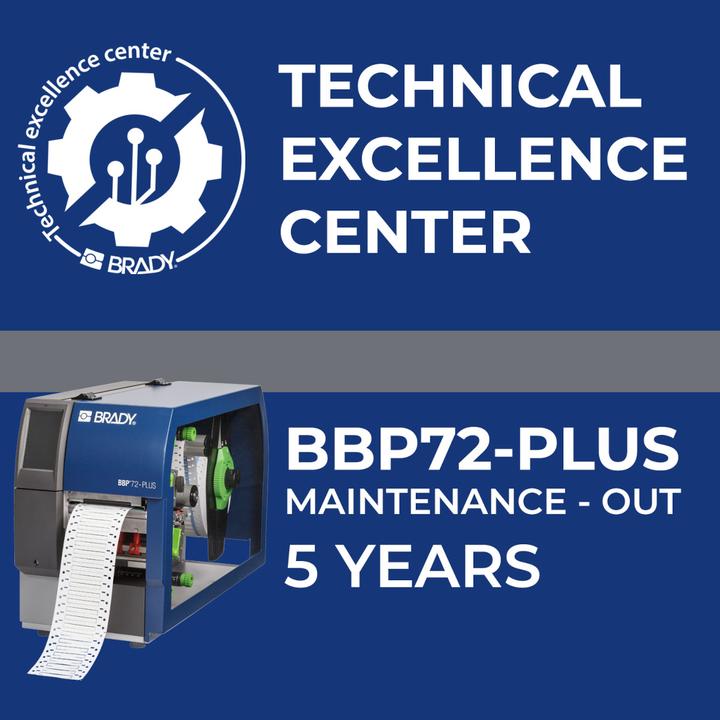 Produktbild Brady Service contract BBP72+