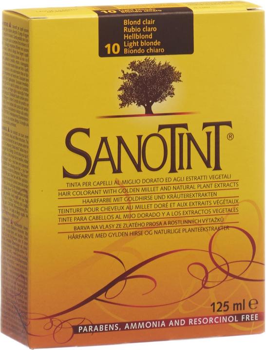 Actual product image Sanotint Hair color 10 light blond (Light blonde)