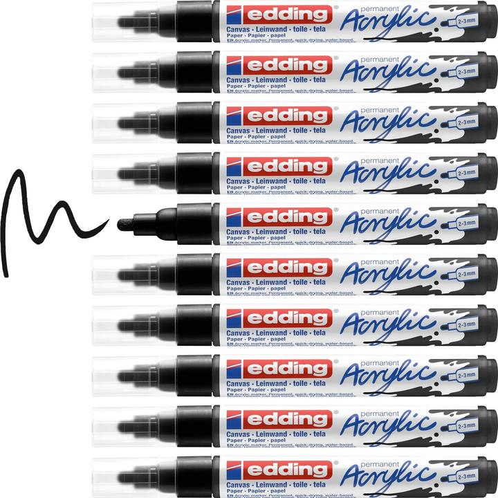 Produktbild Edding Acrylmarker 5100 Medium (Tiefschwarz, 3 mm, 1 x)