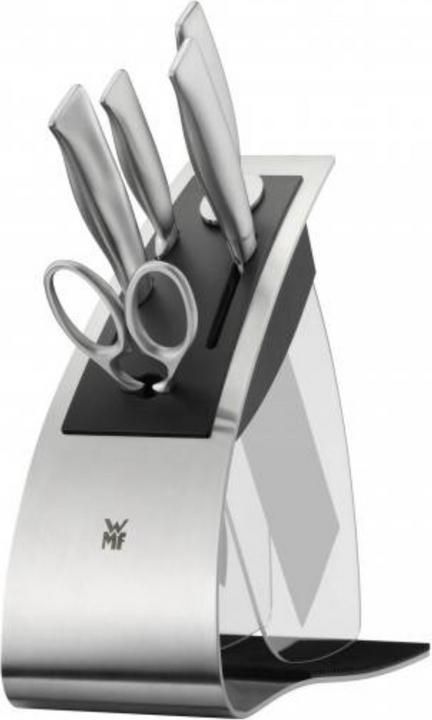 Produktbild WMF Messerblock ohne Messer unbestückt für 8 Messer Edelstahl leer