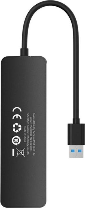 Produktbild Baseus 4in1 Hub UltraJoy Lite USB-A to USB 3.0 15 cm(black) (USB-A, 4 Ports)