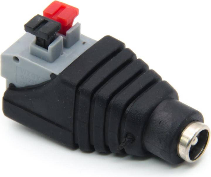 Immagine prodotto Purecrea Presa DC Jack femmina a barilotto 5,5 mm / 2,1 mm con clip a molla
