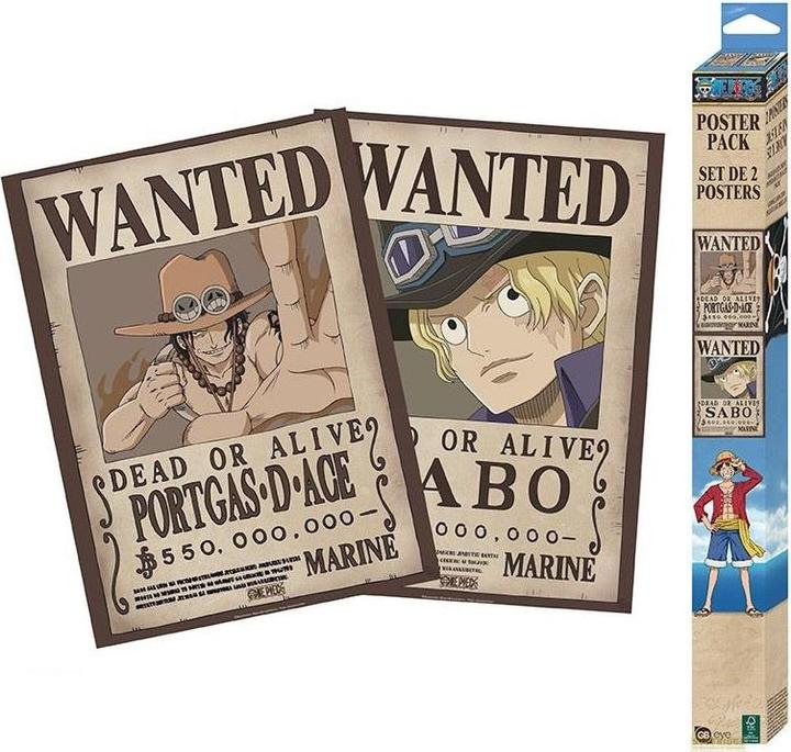 Actual product image ABYstyle One Piece - Wanted Sabo & Ace (52 x 38 cm)