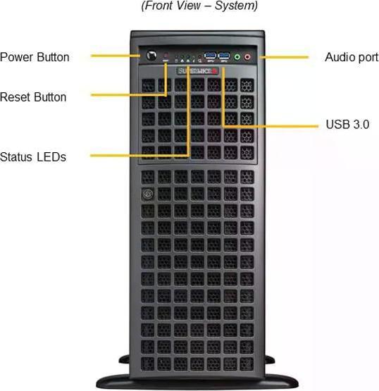 Actual product image Supermicro SuperWorkstation 540A-TR