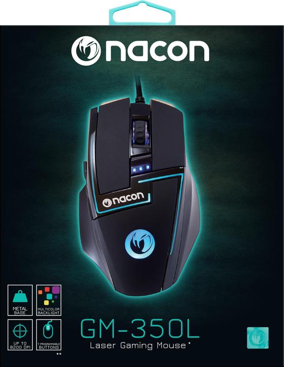 Actual product image Nacon Gaming GM-350L Laser Gaming Mouse 8200 DPI (Cable)