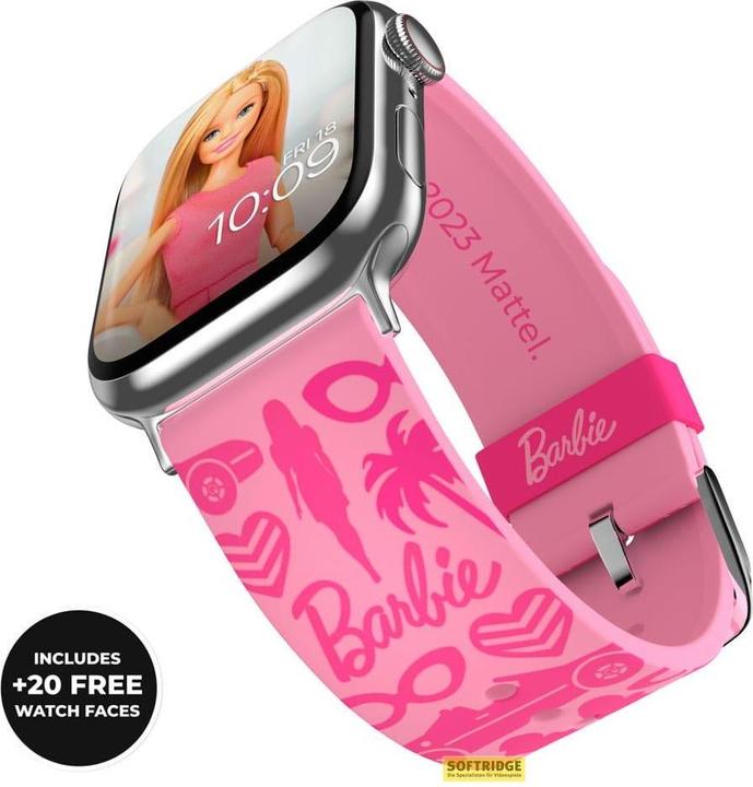 Image du produit Moby Fox Barbie Smartwatch Bracelet Rose Classique (22 mm, Acier inoxydable, Silicone)