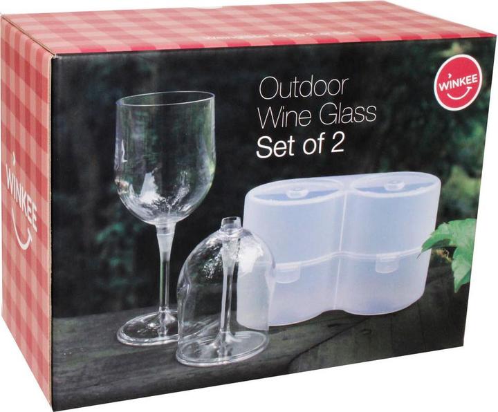 Produktbild Winkee Weingläser to go 2-er Set (2 Gläser, Rotweingläser)