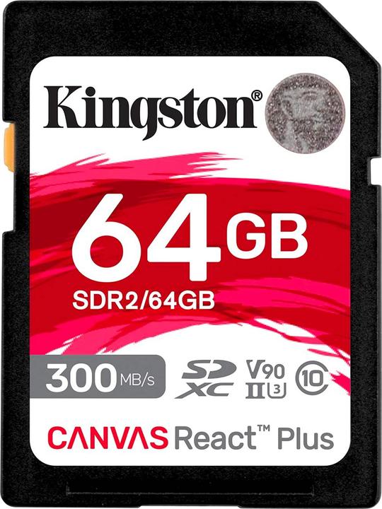 Kingston Canvas React Plus (64 GB, SDXC, U3, UHS-II)