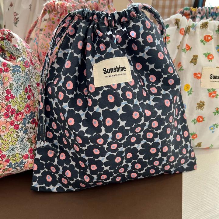 Only-Bags.Store Portable Organizer für Unterwäsche Socken BH Baumwolle Make-up Tasche Travel Drawstring Taschen Ins