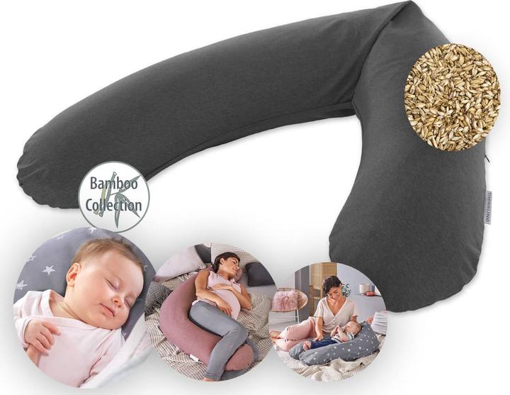 Image du produit Theraline Coussin d'allaitement "Das Original" avec rembourrage en épeautre, housse incluse 190 cm