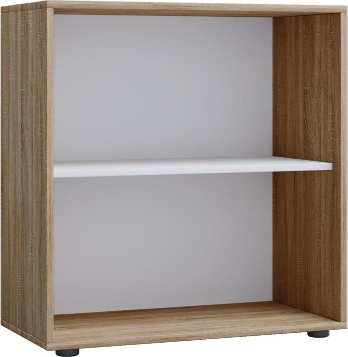 Image du produit VCM Armoire de bureau en bois Étagère à dossiers Lona 2 compartiments (70 x 40 x 74 cm)