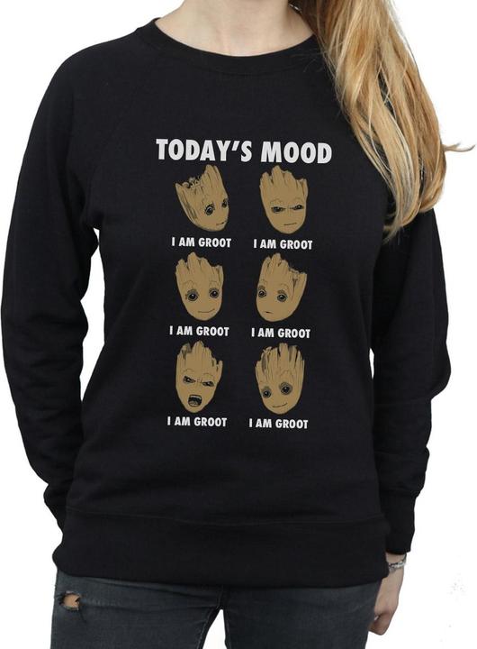 Actual product image Guardians of the Galaxy Womens/Ladies Today's Mood Groot Sweatshirt (S)