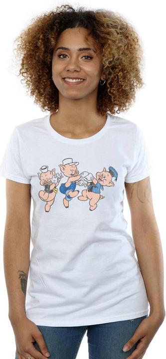Immagine prodotto Disney Three Little Pigs Having Fun Maglietta Donna (XL)