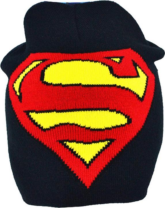 Actual product image Superman Boys beanie cap roll down