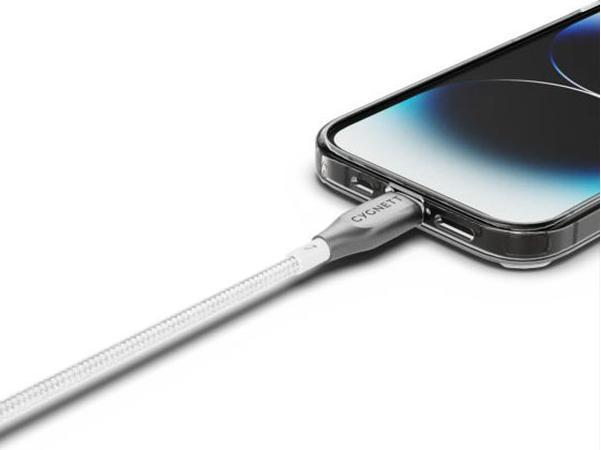 Produktbild Cygnett Gepanzertes Lightning-auf-USB-A-Kabel, Weiss, 2 m (2 m, USB 1.0)
