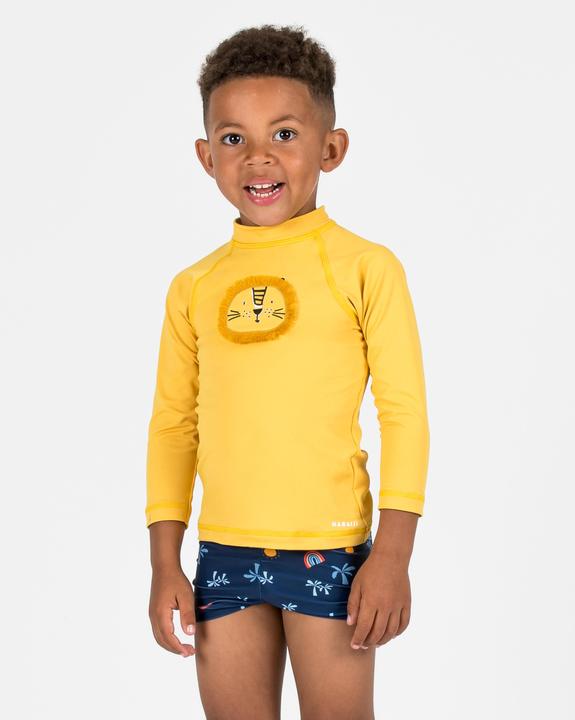 Nabaiji Badehose Boxer Baby/Kinder - Titou Palm dunkelblau