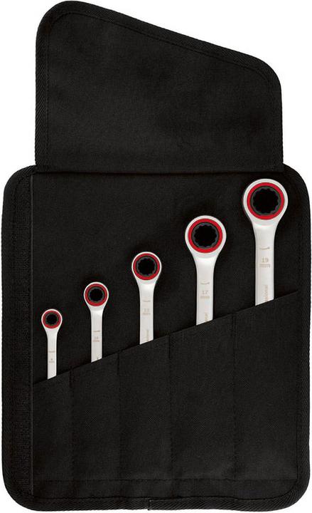 Actual product image Bosch Professional Combo Kit ratchet spanner set, 5 pcs.