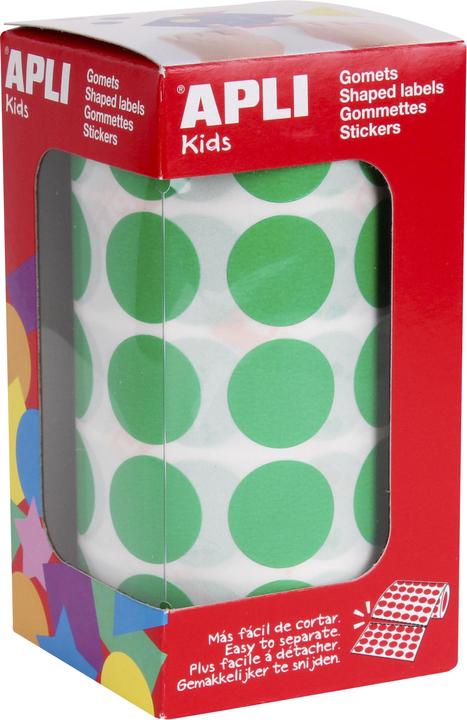 Actual product image Apli Kids Sticker Creative "Round", on roll, green