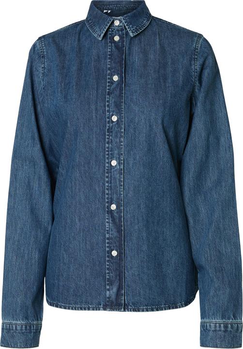 Actual product image Selected Femme Body-hugging long-sleeved denim shirt (36)