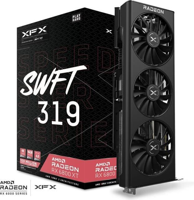 Actual product image XFX RX 6800XT SWFT319 Core GDDR6 HDMI 3xDP (16 GB)