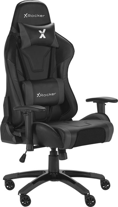 Produktbild X Rocker Chaise de jeu eSport Agility Sport avec ajustement ergonomique Noire Carbone