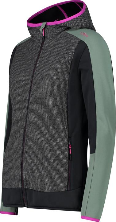 Actual product image CMP Campagnolo CMP Wooltech Hood Fleecejacke Mineral Damen (36)