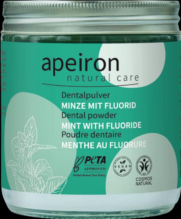 Apeiron Dentalpulver Minze+Fluorid Nachf