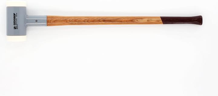 Actual product image Gedore Recoilless soft-face hammer, Ø 100 mm, hickory handle, replaceable polyamide heads (6935 g)
