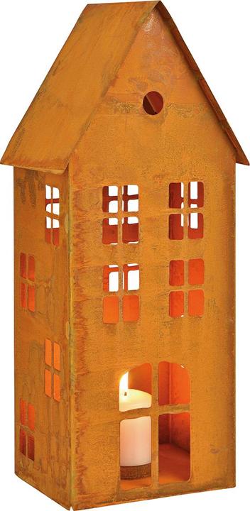 Produktbild G. Wurm Windlicht Haus aus Metall (1 x, 17 x 40 x 14 cm)
