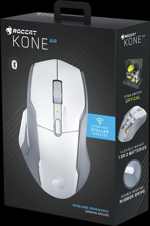 Image du produit Roccat souris sans fil Kone Air, blanc (ROC-11-452-05) (Sans fil)