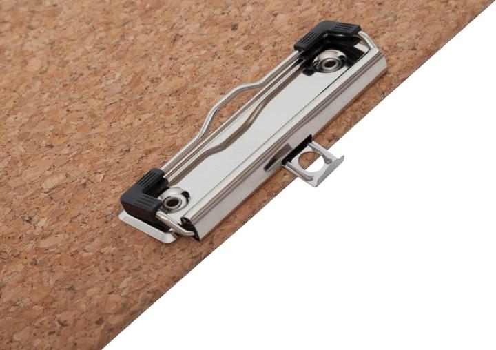 Actual product image Maul Clipboard cork, made of cork, A4 portrait clamp made of metal, clamp width: 8 mm, flat bracket clamp
