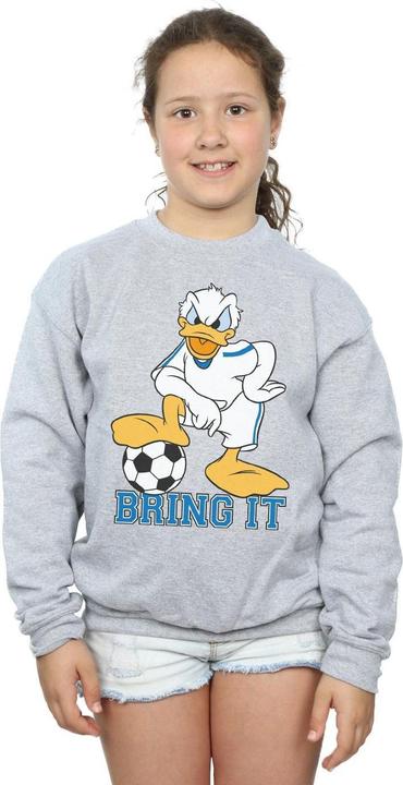 Actual product image Disney Girls Donald Duck Bring It Sweatshirt (140, 146)