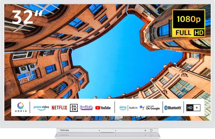 Produktbild Toshiba 32LK3C64DAW (80 cm (32 Zoll), weiss, FullHD, Triple Tuner, SmartTV) (32", Full HD)