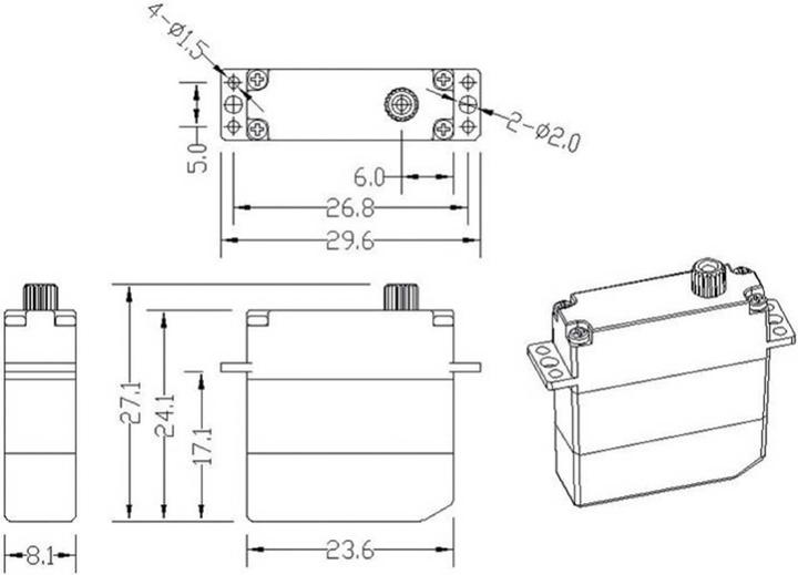 Produktbild Master Mini-Servo DS2408 Digital-Serv