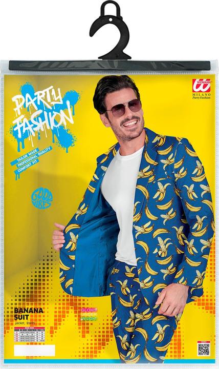 Immagine prodotto Widmann Abito da festa con giacca e pantaloni con motivo a banana al neon (S)