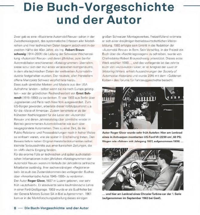 Actual product image Amerikanische Autos 1945-1990 (German, Roger Gloor, 2022)