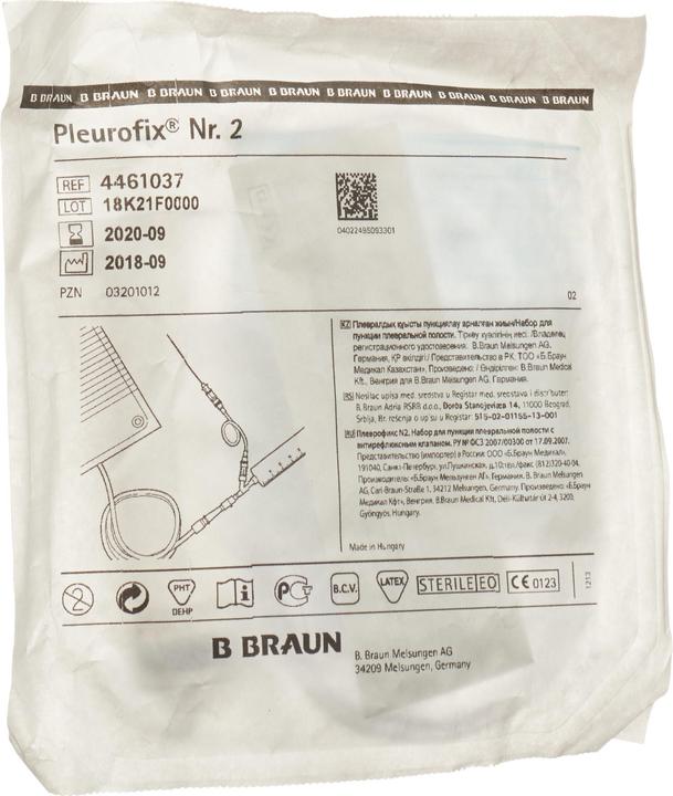 B.Braun PLEUROFIX Nr. 2 Spritze 60ml m Rueckschl