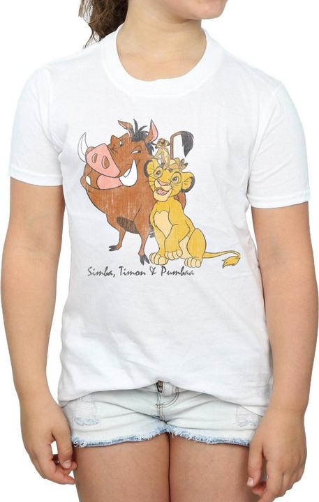 Produktbild Disney The Lion King Classic Simba Timon And Pumbaa TShirt Mädchen (152, 158)
