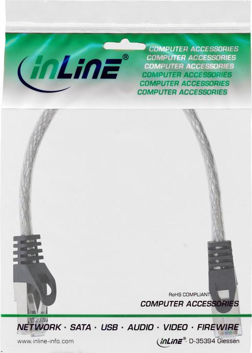 Produktbild InLine Patchkabel (SF/UTP, CAT5e, 0.30 m)