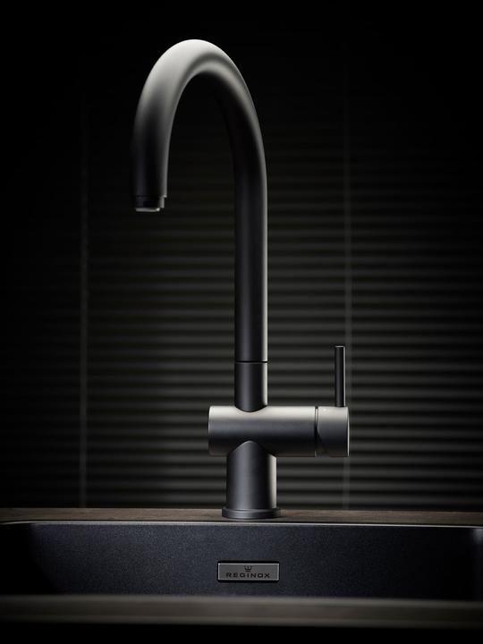 Actual product image Reginox Stainless Steel Fitting, Yampa Black 22x38.5 cm R31704