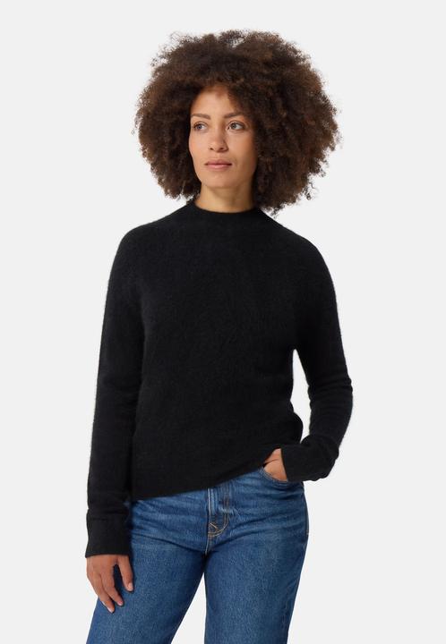 Actual product image Cash-Mere Brushed Kaschmir Pullover mit kurzem Stehkragen (M)