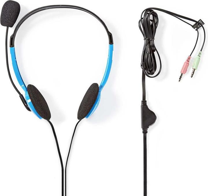 Produktbild Nedis Kopfhörer für PC Kopfband 2 Stecker 3,5 mm (Kabellos)