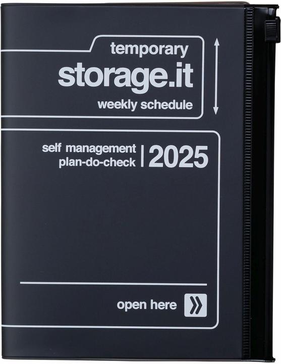 Produktbild Mark'S 2024/2025 Taschenkalender A6 vertikal, Storage it, Black (A6, Englisch)