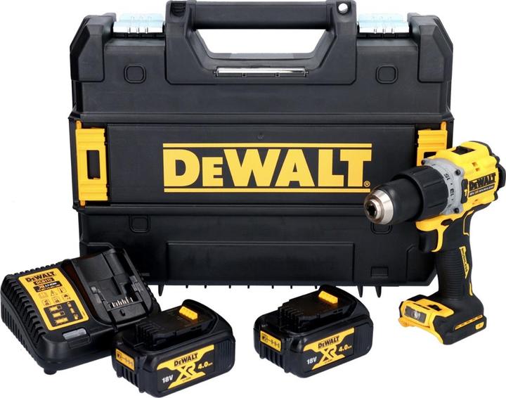 Produktbild DeWalt DCD 805 M2T Akku Schlagbohrschrauber 18 V 90 Nm Brushless + 2x Akku 4,0 Ah + LadegerÃ¤t + TS (Akkubetrieb)