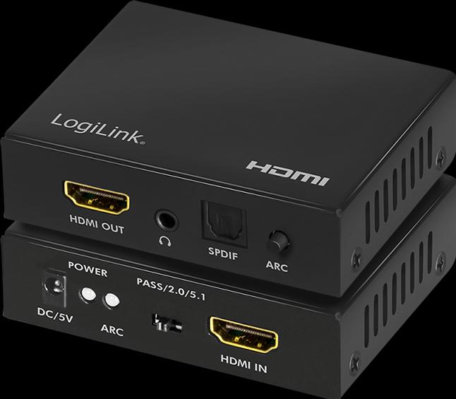 Actual product image LogiLink HDMI Audio Extractor,2CH/5.1CH,SPDIF,/60Hz