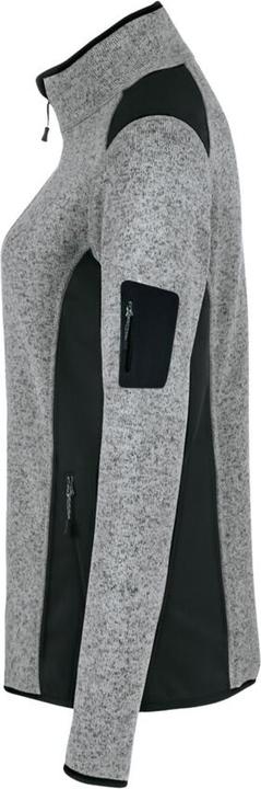 Actual product image Hakro Ladies' knitted fleece jacket Churchill grey mottled, S (S)