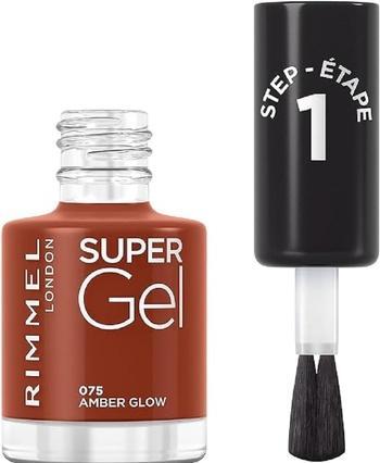 Image du produit Rimmel London Super Gel STEP1 (075 Amber Glow, Vernis à ongles effet gel)