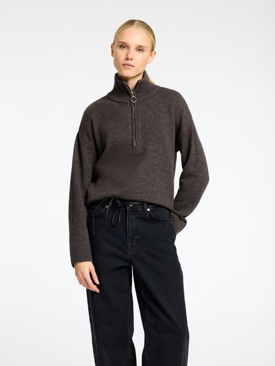Image du produit Selected Femme Pull demi-zip en tricot (M)