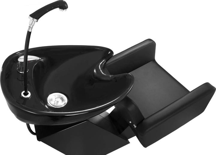 Produktbild Physa Friseur Waschbecken mit Sessel - 600 x 505 mm - Schwarz