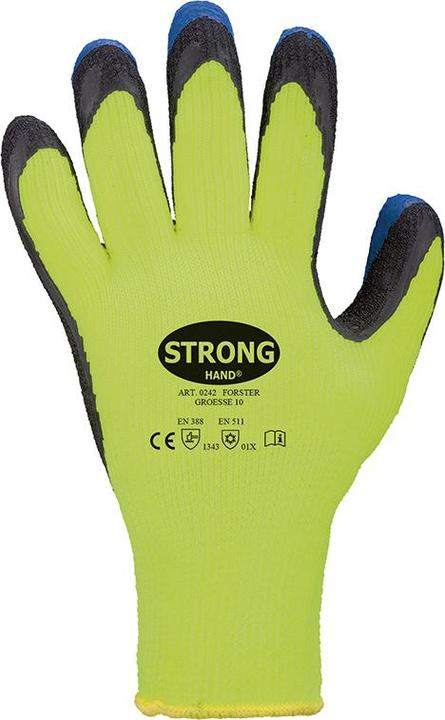 Actual product image Stronghand Gloves Forster size 10 neon-yellow/blue EN 388, EN 511 PPE category II (10)